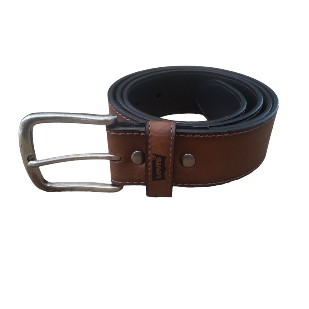 LEVI'S Brown Coated Leather Belt (Men's L 38-40)